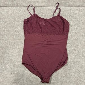 Gap Bodysuit Eggplant Plum Color Large NWT